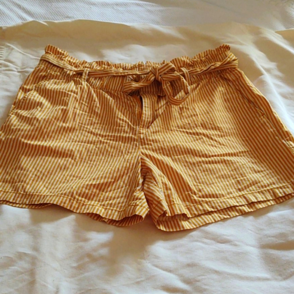 EUC Liz Claiborne bag waist striped shorts